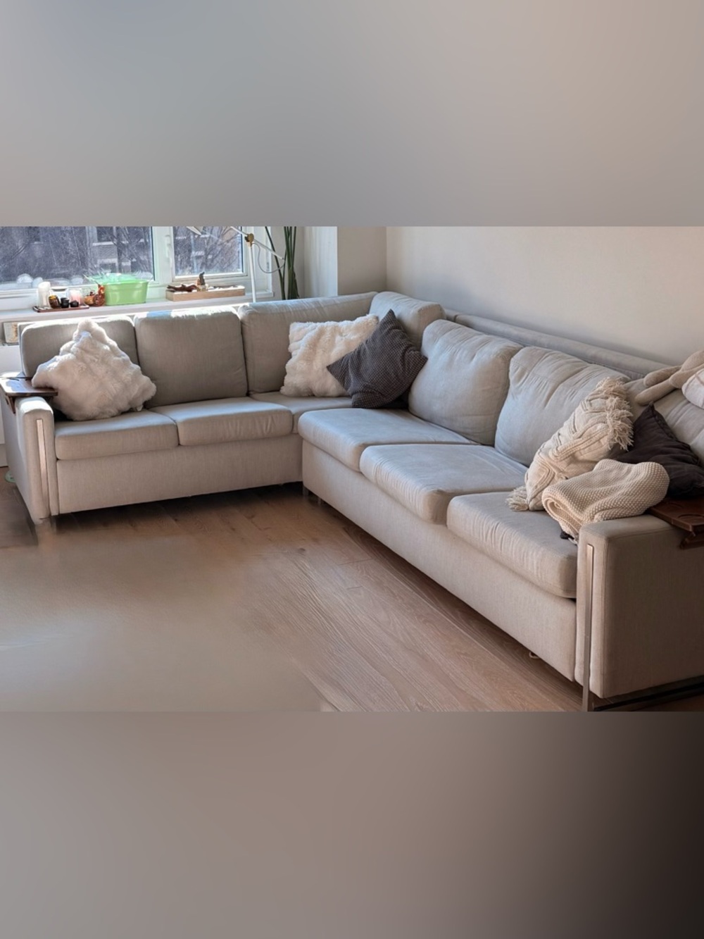 Neutral Beige Accent Pillow - Brand Unspecified